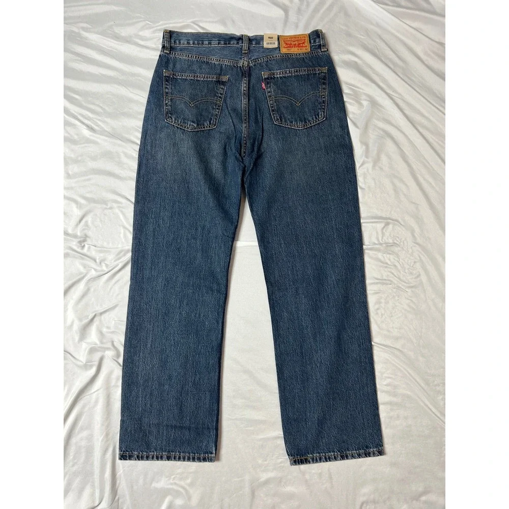 Levis 565 '97 Loose Straight Jeans Mens 33x32 Medium Wash Blue 100% Cotton NWT